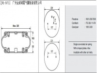 JW1-5071工業(yè)設(shè)備橡膠空氣彈簧/氣囊/空氣墊/緩沖減振墊/Air spring/W01-358-7008/FS330-11474/1B12-300/W01-358-7011/W01-358-7012/W01-358-7023/W01-358-0134（PM/31121 PM31121 氣孔G3/4）