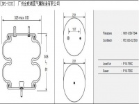 JW2-5333橡膠空氣彈簧/空氣彈簧/氣囊/氣包/氣墊/Air spring/W01-358-7344/FD330-22500/P10-755C/2B5333
