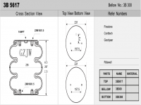 JW3-5617設(shè)備空氣懸架提升空氣彈簧氣囊減振三層/Air spring W01-358-8048 Y1-3B12-325 W01-358-8010 FT330-29 3B12-301 1003588010C 3B5617 3B300 3B-300 FT430-32 3B8040高速?zèng)_床W013587988頂料升降3B300氣囊3B325320A106