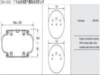 1B8-550 W01-358-7564 1E8X4 579913530 FS120-10 自動化機械設(shè)備單層空氣彈簧氣囊墊Automatic mechanical equipment single layer air spring gasbag pad