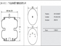 JW2-5271空氣彈簧/氣囊減振/Air spring shock absorbers/578-92-3-206 W01-681-6830 704185-01