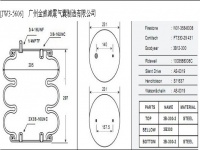 JW3-5606空氣彈簧/氣囊減振/Air spring shock absorbers/W01-358-8008/FT330-29431/3B12-300/1003588008C/AS-0019/S11637/AS-0019/3B5606/3B300/3B-300-2/3B12-300/578-93-3-100