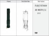 減震氣囊 / 空氣彈簧 / Air spring / JW1C3982 Truck Air Suspension Air Spring Air Bag Shock Absorber