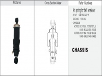 JW1C3961 奔馳卡車駕駛室空氣彈簧氣囊減震器大孔 MERCEDES-BENZ Air spring shock absorber 9428907019 9428905219 895233 895207 4386041210 46312780601003 105408 731700002547
