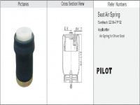司機座椅空氣懸架空氣彈簧氣囊減震器 Driver seat air suspension air spring shock absorber C.O.B.O. SZ51- 5 SQDZ6807005 60332 9306229 2014118 ABS101 BT21006C 125121 P20.10101 21006C