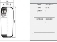 JW757橡膠空氣彈簧/氣囊/Air spring shock absorbers/757N/W01-095-0212/363.328.0201