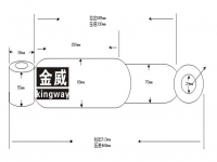 6782-46H車橋筒式減震器 車架液壓減震器 Custom manufacturing factory manufacturing shock absorber