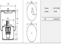 JW8632橡膠空氣彈簧/氣囊/Air spring shock absorbers/W01-377-8632/715MB/5.000.786.901