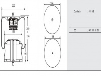 JW6011橡膠空氣彈簧/氣囊/Air spring shock absorbers/819MB/6673280101