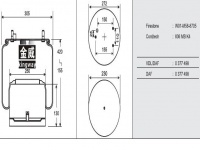JW8705橡膠空氣彈簧/氣囊/Air spring shock absorbers/W01-M58-8705/836MBK4/0377498