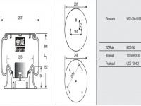 JW9053橡膠空氣彈簧/氣囊/Air spring shock absorbers/W01-358-9053/8030192/1003589053C/UCE-1304-2