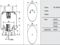 JW9366橡膠空氣彈簧/氣囊/Air spring shock absorbers/W01-358-9366/90557160/90557210/90557225/AS-0054