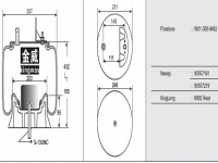 JW9482橡膠空氣彈簧/氣囊/Air spring shock absorbers/W01-358-9482/90557161/90557219