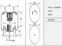 JW6252橡膠空氣彈簧/氣囊/Air spring shock absorbers/W01-358-6252