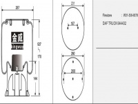 JW9079橡膠空氣彈簧/氣囊/Air spring shock absorbers/W01-358-9079/644432