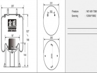 JW7368橡膠空氣彈簧/氣囊/Air spring shock absorbers/W01-681-7368/12368/115692
