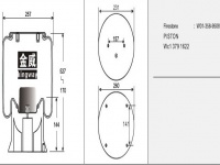 JW9508橡膠空氣彈簧/氣囊/Air spring shock absorbers/W01-358-9508/WC13791622