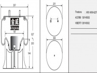 JW6237橡膠空氣彈簧/氣囊/Air spring shock absorbers/W01-M58-6237/128145002