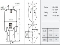 JW9084橡膠空氣彈簧/氣囊/Air spring shock absorbers/W01-681-9084/W01-358-9211/2692/15690/WC13580697