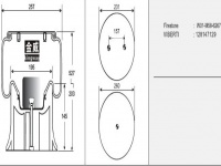 JW6267橡膠空氣彈簧/氣囊/Air spring shock absorbers/W01-M58-6267/128147129