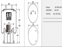 JW9089橡膠空氣彈簧/氣囊/Air spring shock absorbers/W01-M58-7349/1R12-706/WC13971622
