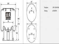 JW9106橡膠空氣彈簧/氣囊/Air spring shock absorbers/W01-358-9106/21067978