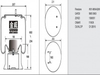 JW6289橡膠空氣彈簧/氣囊/Air spring shock absorbers/W01-M58-6289/58050900/1006551/11808/D12B16