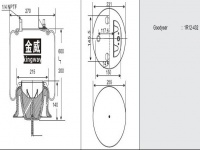 JW6032橡膠空氣彈簧/氣囊/Air spring 1V6030 1V9875 566-24-7-236 566-24-3-066 3541731C1 1T15M-9 W01-358-9875 1R12-432