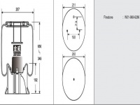 JW6286橡膠空氣彈簧/氣囊/Air spring shock absorbers/W01-968-6286