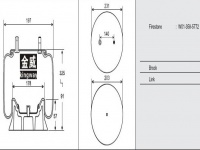 JW5772橡膠空氣彈簧/氣囊/Air spring shock absorbers/W01-358-5772