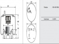 JW7666橡膠空氣彈簧/氣囊/Air spring shock absorbers/W01-455-7666/C-20010