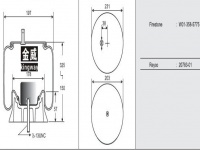 JW5775橡膠空氣彈簧/氣囊/Air spring shock absorbers/W01-358-5775/20783-01