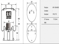 掛車空氣彈簧氣囊Trailer air spring air4159NP03 4159NP14 1T15M-9 V1DK23L-40 PNP311370000 130442 130762 34159-02C 34159-01C W01-M58-7548 W01-358-9130 566-24-3-501 566243501 H2500425 1DK23L-27 54159AP03 1R12-701