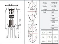 掛車空氣彈簧氣囊Trailer air spring air bag 4813NP07 1T19L-11 W01-M58-7358 130822 V1D28B-9 1T19E-2BR 1R14-727 1R14-838 566-28-3-547 566283547 54813AP07 1107674 1314906 1865755 255293 298568 325748