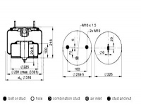 Volvo truck air spring air bag 6613NP01 20554762 21811323 21961475 20452144 135972 30230A01 54762M 沃爾沃卡車空氣彈簧氣囊