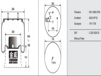 掛車空氣彈簧氣囊Trailer air spring air bag 4022NP02 SAF2618VP02 2619VP02 W01-M58-0756 120822 121662 34022-01P V1DK22E-9NP 566-22-3-526 566223526 1T17BS-6 4.284.3006.00 1R11-850 4284300600 54022AP02