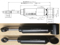 JW176-137-19.5-13減震器 雙向拉力減振器 液壓工業(yè)設(shè)備減震器 座椅減震器 機(jī)艙門減震器 金威囊減配套安裝