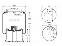 JW9003掛車空氣彈簧氣囊Trailer air spring air bag 4035NP02 V1DK28F-3 W01-M58-6223 136542 1R14-819 1R14-823 566-28-3-538 566283538 566-28-3-529 566283529 A9463281501 2010501501 017924 1288087 093770001